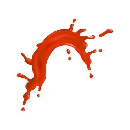 Tomato Splash Drops Compositionのイラスト素材