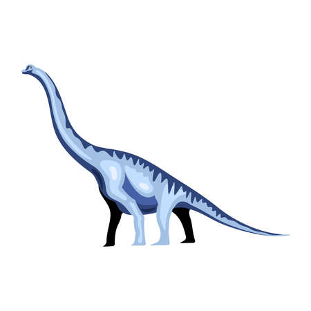 Long Neck Dinosaur Compositionのイラスト素材