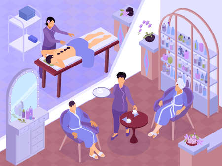Isometric SPA Procedure Compositionのイラスト素材