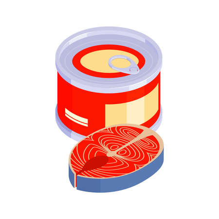 Fish Baby Food Compositionのイラスト素材