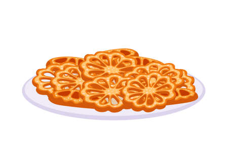 Lotus Food Travel Compositionのイラスト素材