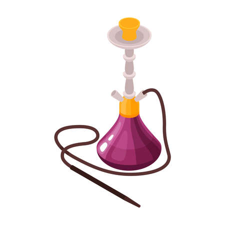 Classic Hookah Isometric Composition