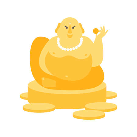 Hotei Buddha Dream Compositionのイラスト素材