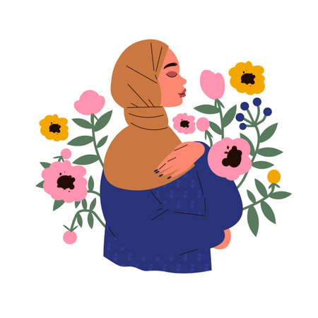 Hijab Woman Conceptのイラスト素材