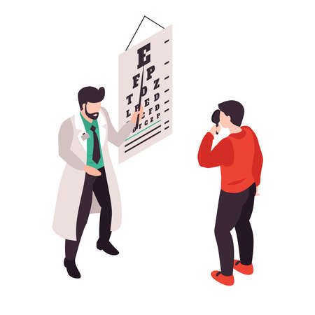Eye Chart Test Compositionのイラスト素材