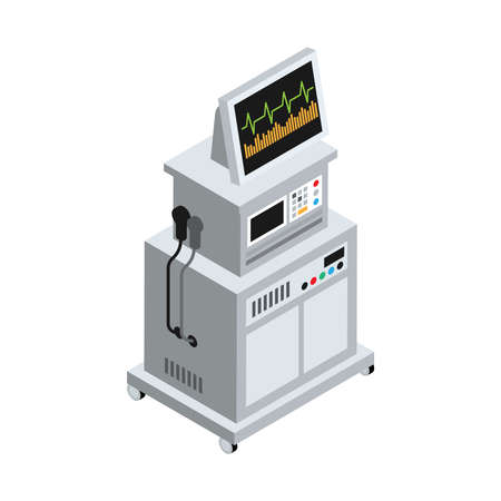 Heart Scanner Surgery Compositionのイラスト素材