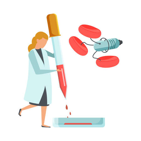 Blood Test Biotechnology Compositionのイラスト素材
