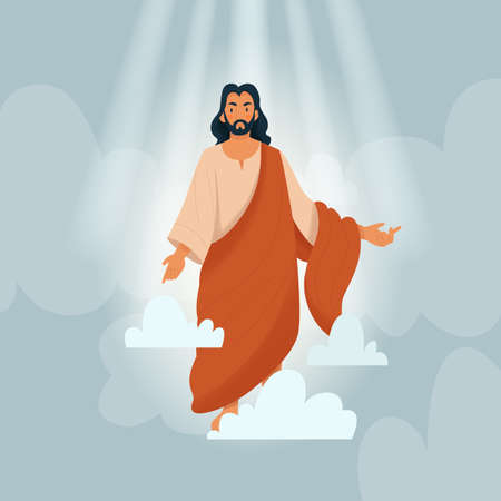 Christ Bible Story Compositionのイラスト素材
