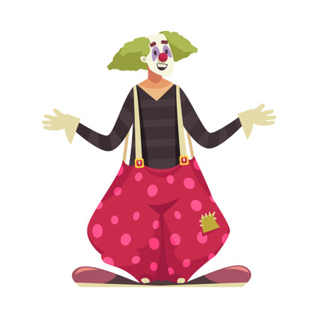 Circus Clown Artist Compositionのイラスト素材