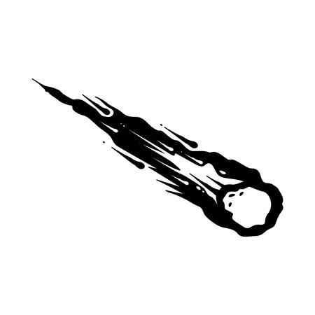 Comet Hand Drawn Compositionのイラスト素材