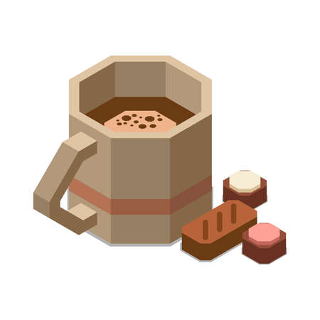 Coffee With Candies Compositionのイラスト素材
