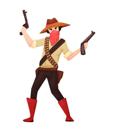 Wild West Criminal Compositionのイラスト素材
