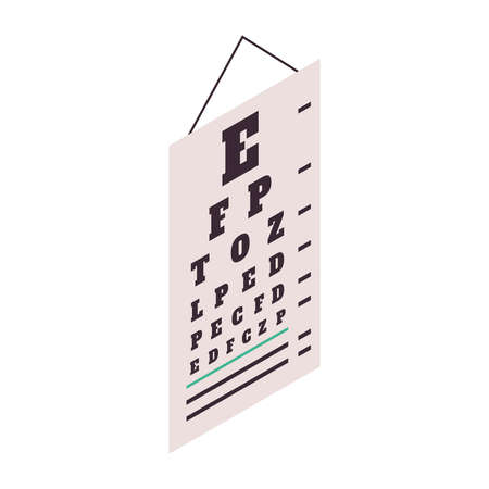 Eye Test Chart Compositionのイラスト素材
