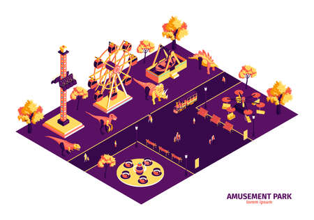 Amusement Park Conceptのイラスト素材
