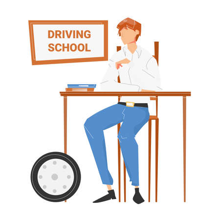 Driving School Theory Compositionのイラスト素材
