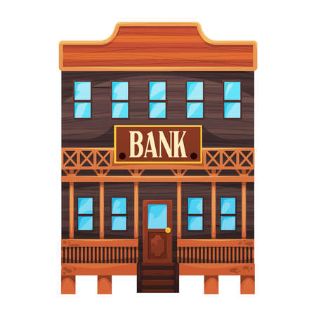 Wild West Bank Compositionのイラスト素材