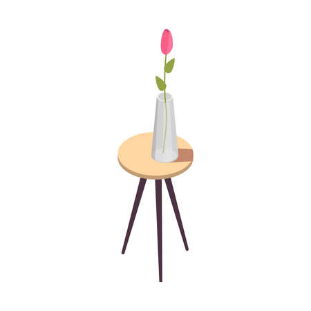Isometric Tiny Table Compositionのイラスト素材