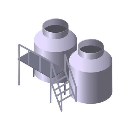 Dairy Production Jars Compositionのイラスト素材