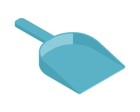 Isometric Scoop Housework Compositionのイラスト素材