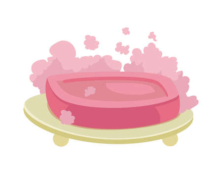 Organic Soap Foam Compositionのイラスト素材