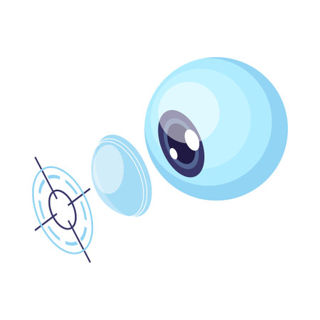 Eye Lens Pointer Compositionのイラスト素材