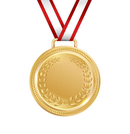 Laurel Golden Medal Compositionのイラスト素材