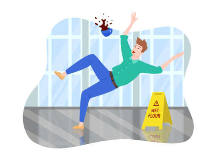 Falling Man Compositionのイラスト素材