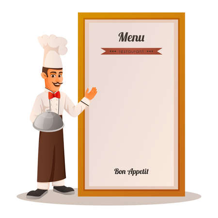 Chef Cartoon Design Conceptのイラスト素材