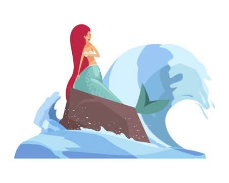 Fairy Tale Mermaid Compositionのイラスト素材