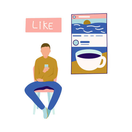 Smartphone Feed Like Composition