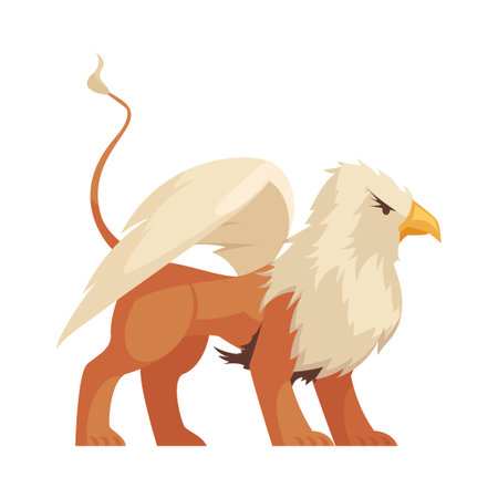 Lion Eagle Creature Compositionのイラスト素材