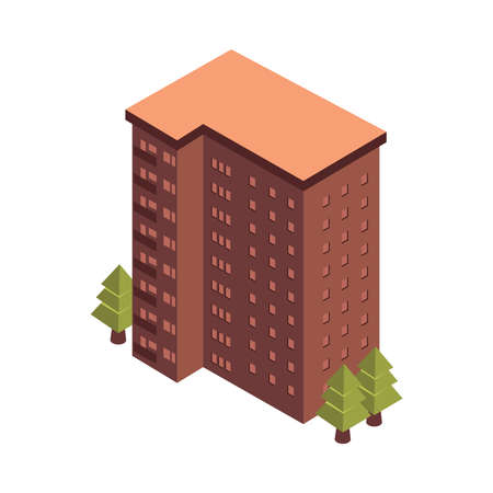 Apartment House Mortgage Compositionのイラスト素材