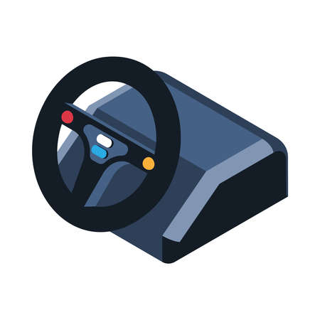 Steering Wheel Controller Compositionのイラスト素材