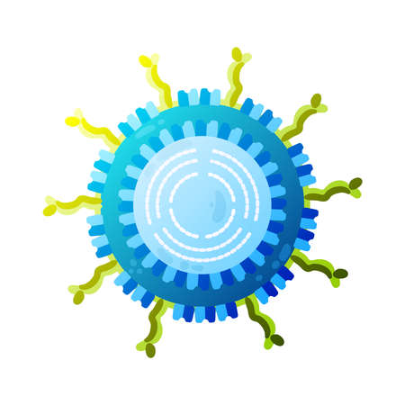 Rotavirus Color Virus Compositionのイラスト素材
