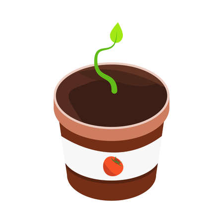 Farmers Pot Plant Compositionのイラスト素材
