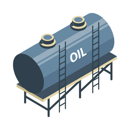 Oil Storage Cistern Compositionのイラスト素材