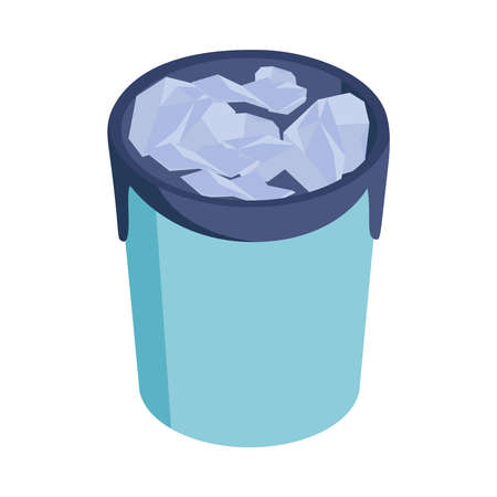 Housework Bin Bucket Compositionのイラスト素材