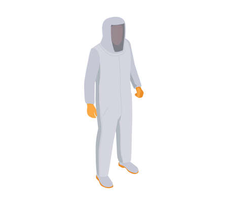 Emergency Protecting Suit Compositionのイラスト素材