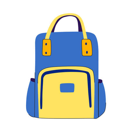 Backpack With Handle Compositionのイラスト素材