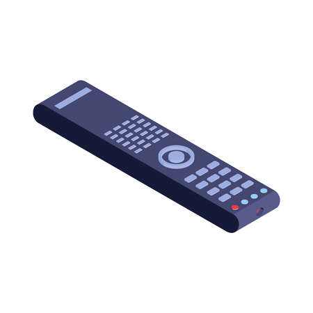 TV Remote Isometric Compositionのイラスト素材