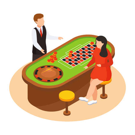 Sea Cruise Casino Compositionのイラスト素材