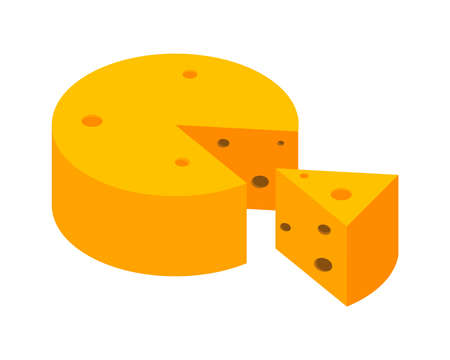 Farmers Market Cheese Compositionのイラスト素材