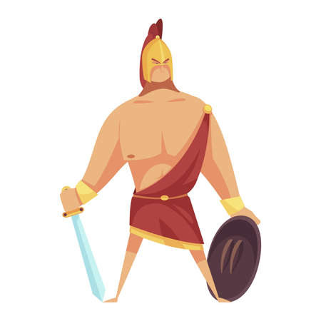 Ancient God Ares Compositionのイラスト素材
