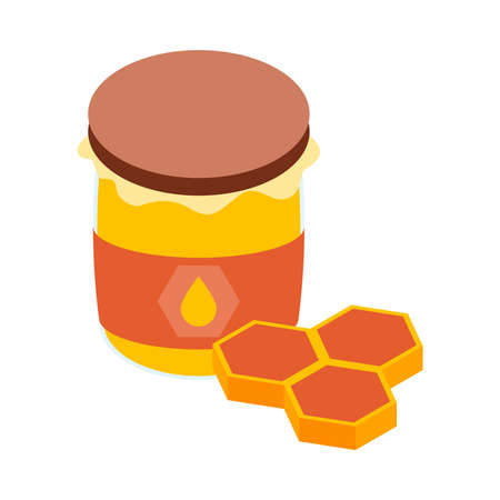 Farmers Market Honey Compositionのイラスト素材