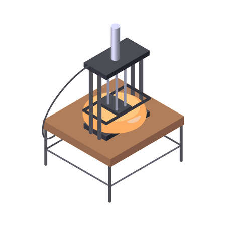 Dairy Cheese Press Compositionのイラスト素材
