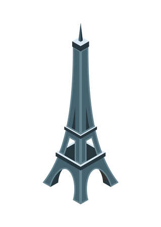 Eiffel Tower Isometric Compositionのイラスト素材