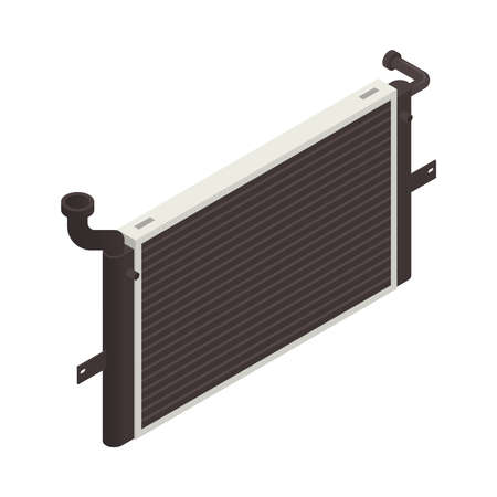 Isometric Car Radiator Compositionのイラスト素材