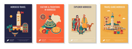 Morocco Poster Setのイラスト素材
