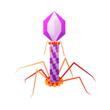 Color Bacteriophage Virus Compositionのイラスト素材