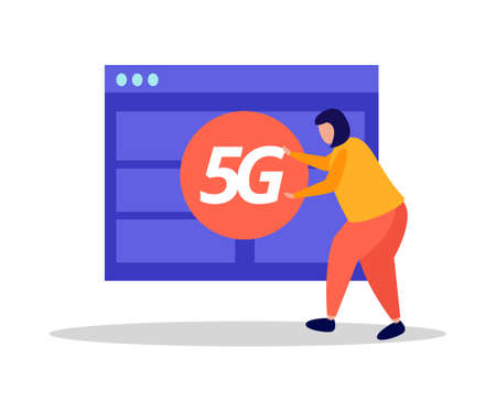 5g Internet Iconのイラスト素材